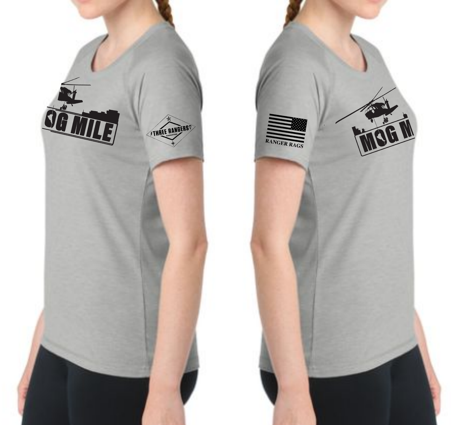 Virtual MOG Mile Registration with the Sport-Tek® Women's PosiCharge® Tri-Blend Wicking Scoop Neck Raglan Tee