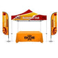 2 qty Columbus Fire & EMS 10' x 10' Commercial Grade Steel Frame, Dye Sub Canopy