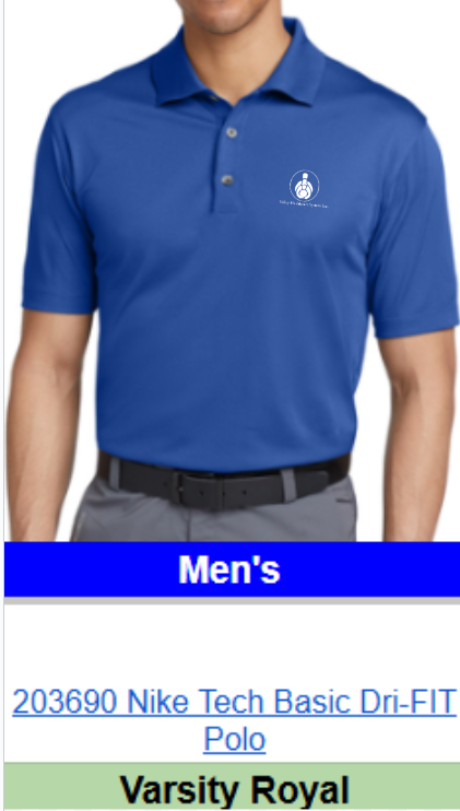203690 Nike Tech Basic Dri-FIT Polo Men's with the Valley Healthcare System logo