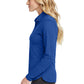 Nike Women's Long Sleeve Dri-FIT Stretch Tech Polo (Women's) - Blue Saphire