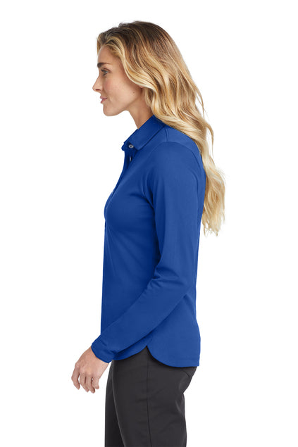 Nike Women's Long Sleeve Dri-FIT Stretch Tech Polo (Women's) - Blue Saphire