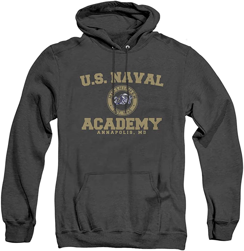 Us Naval Academy Official Circle Logo Unisex Adult Pull-Over Hoodie