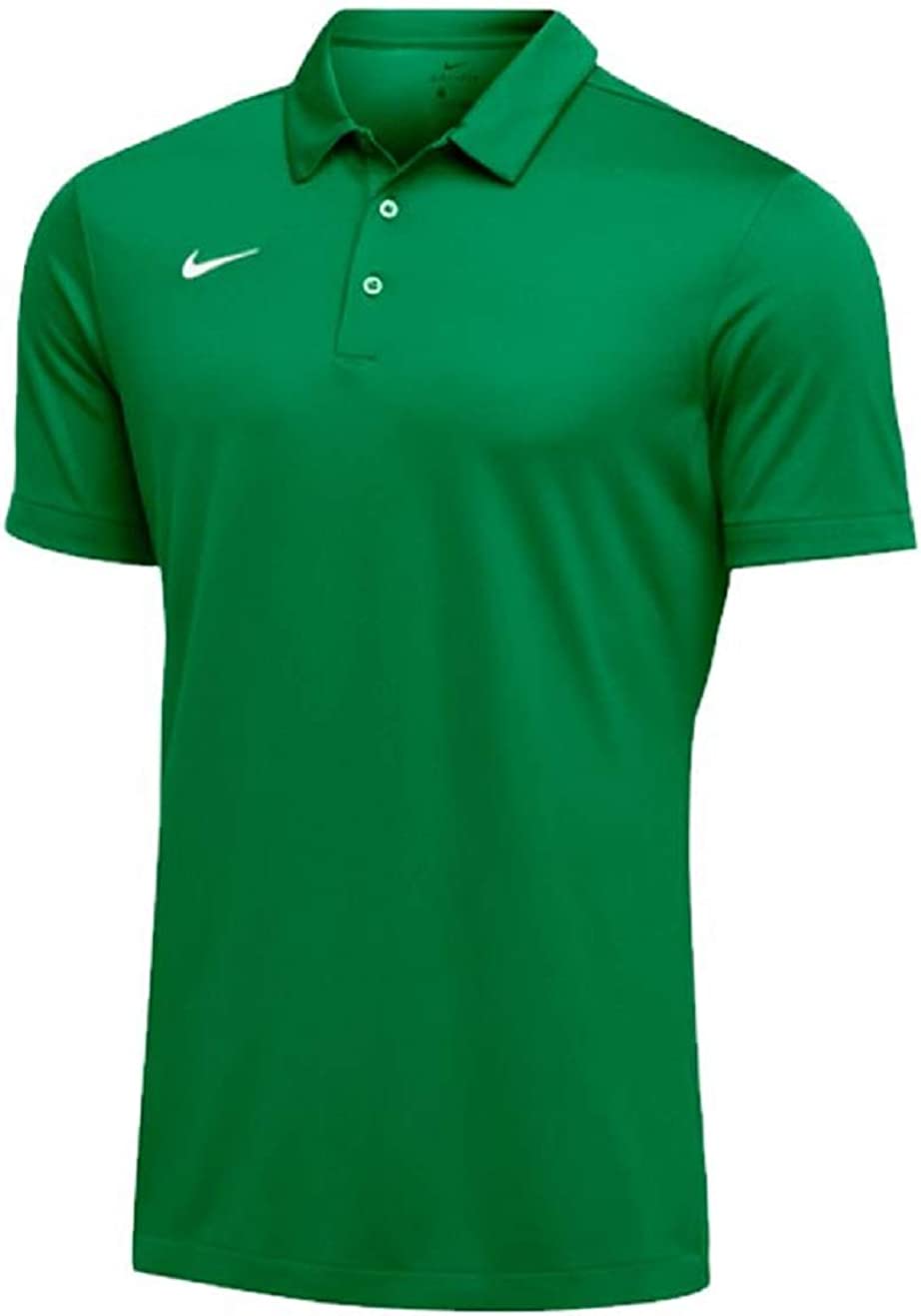 Nike The Athletic Dept Short Sleeve Polo Shirt Mens M Green Striped  Embroidered
