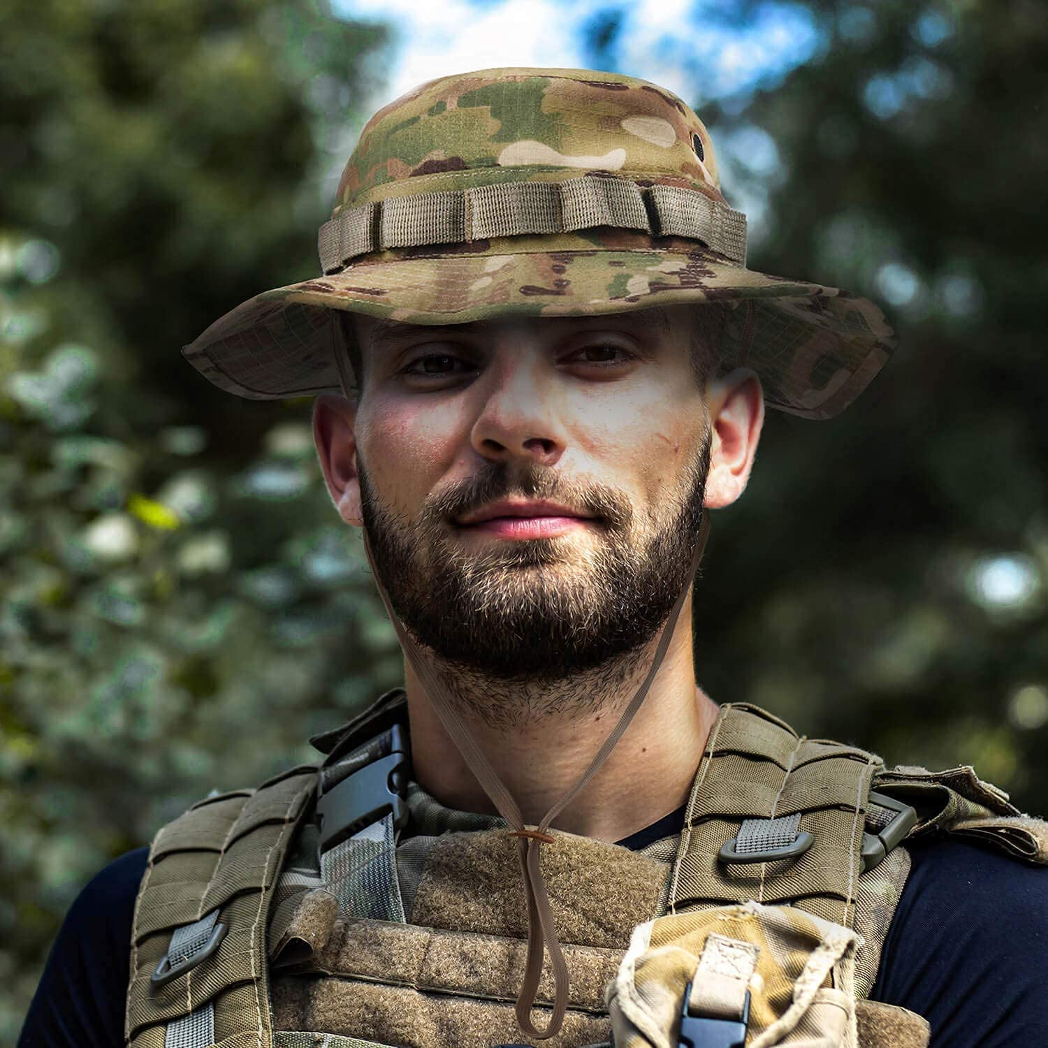 Bucket Hat  Fire Military Camo