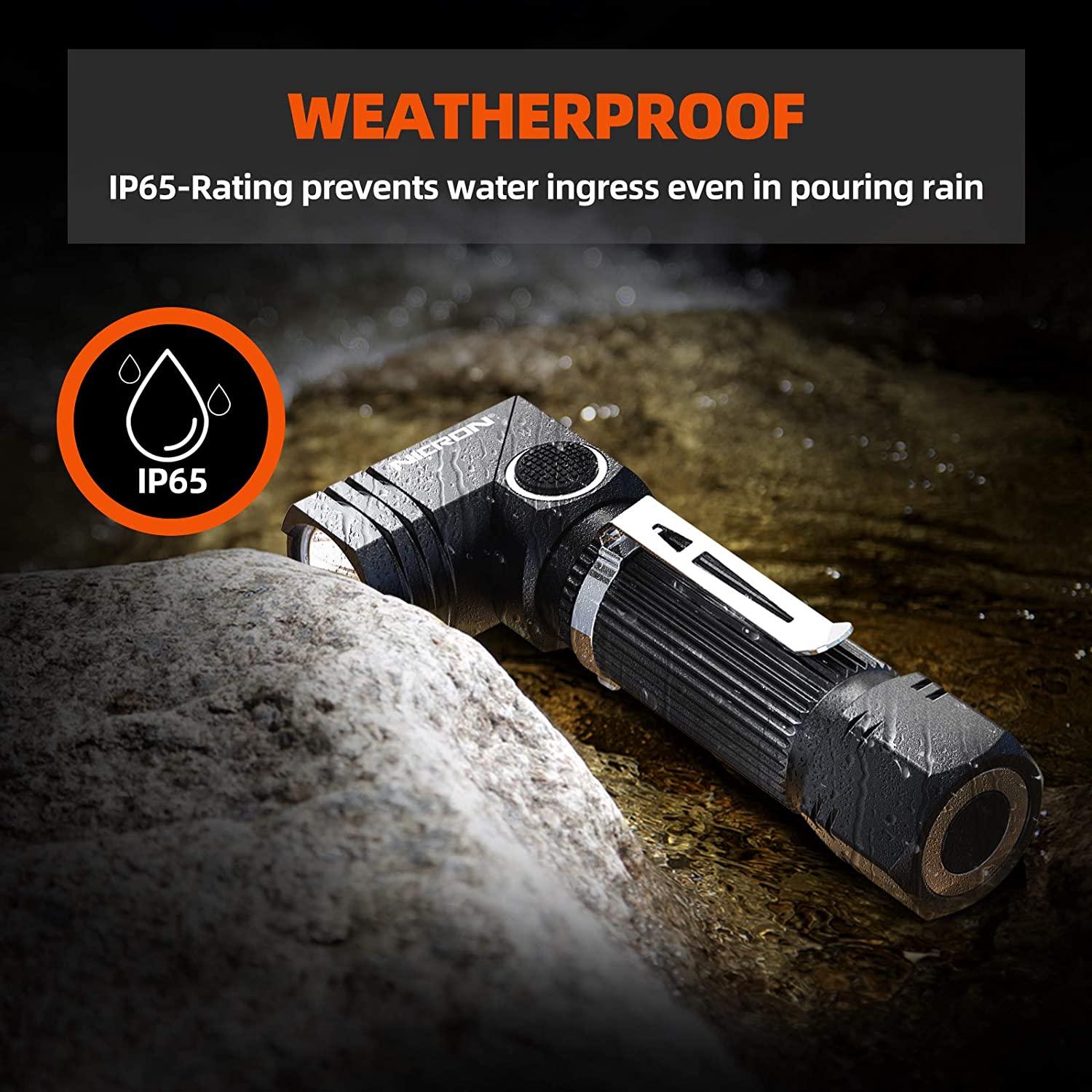 best 90 degree rechargeable flashlight Flashlight, NICRON N7 600 Lumens Tactical Flashlight, 90 Degree Mini Flashlight Ip65 Waterproof Led Flashlight 4 Modes- Best High Lumens Are For Camping, Outdoor, Hiking (Not including Batteries)Gift