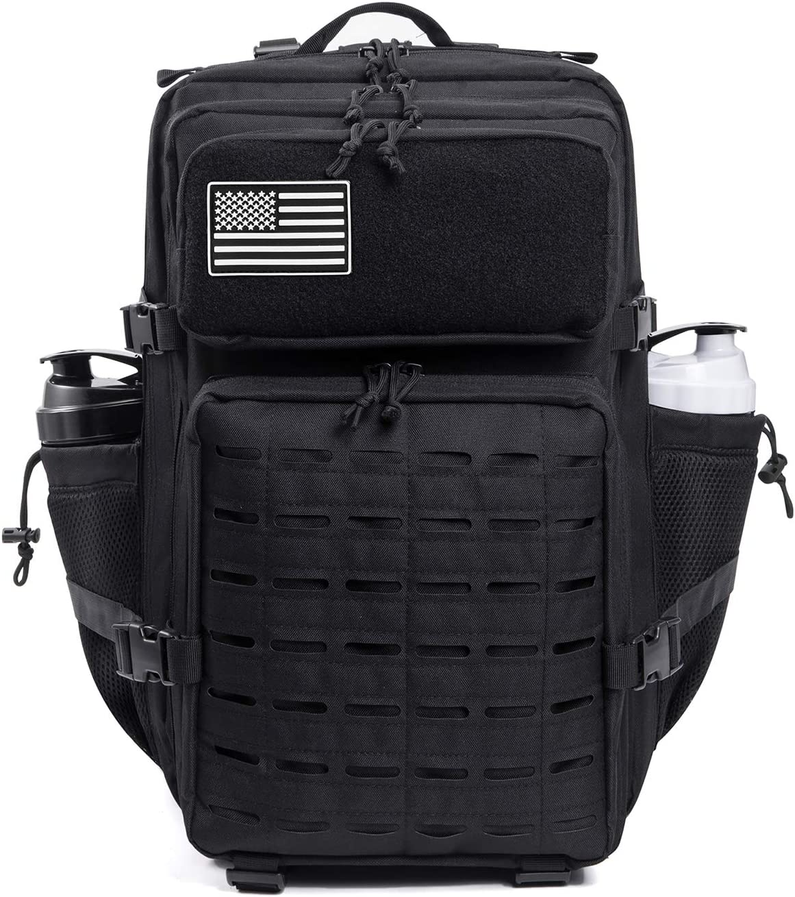 QT&QY 45L Military Tactical Backpacks Molle Army Assault Pack 3 Day Bug Out  Bag